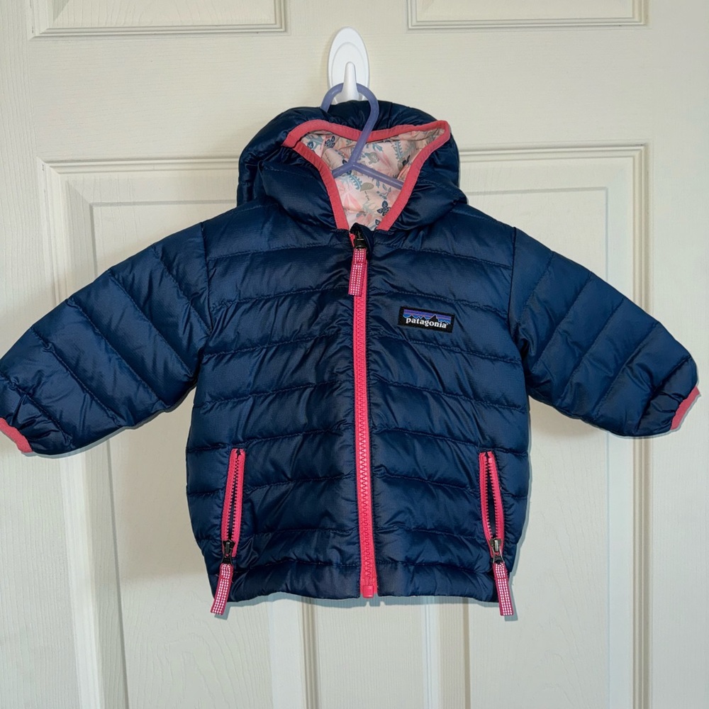 Patagonia Reversible Down Sweater Hoodie Floral